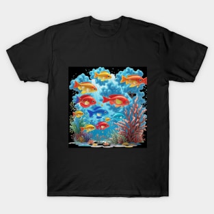 colorful fish in the sea T-Shirt